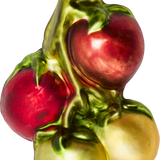Cherry Tomatoes Glass Ornament