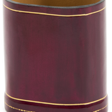 Oval Moulded Leather Pen Pot