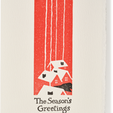 Letterpress Christmas Greeting Card, Chimneys