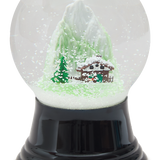 Medium Glass Snow Globe, Mountain Hut
