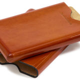 Orange Choosing Keeping Leather Card Holder