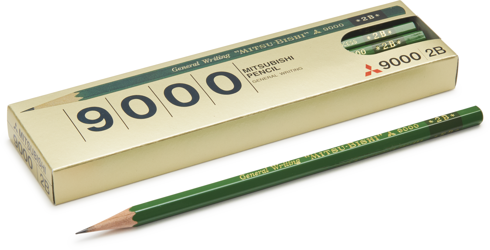2B Mitsubishi 9000 Pencils, box of 12 – Choosing Keeping