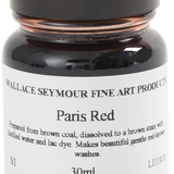 Natural Pigments Drawing Inks, Paris Red 30ml