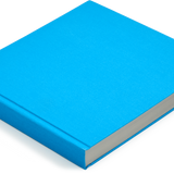Square Japanese Cloth Bound Sketchbook, Sky Blue