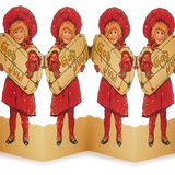 Christmas Concertina Garland, God Jul Girl