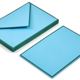 10 Cards & Envelopes - Letter Writing Set Turquoise/Green