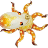 Beaded Octopus Glass Ornament