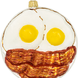Eggs & Bacon Glass Ornament