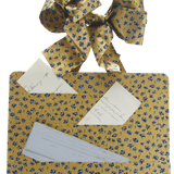 Scanlon Apparati Memo Board, Gold with Carnations