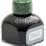 Premium British Teal Fountain Pen Ink Bottle, 80ml