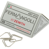 50 Steel Triangular Corner Paper Clips
