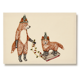 Embroidered Greeting Card, Christmas Sled