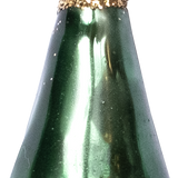 Mini Champagne Bottle Glass Ornament