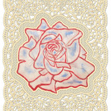 Jean Cocteau Lace Card, Rose