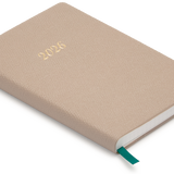 Pocket Leatherette PVC A6 Weekly Diary, Grey
