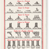 Letterpress Nature Trail Signs Greeting Card