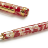 Red Koi Fish Platinum #3776 Celluloid Fountain Pen