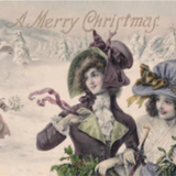 Embossed Christmas Choosing Keeping Postcard