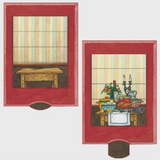 Kitchen Table Venetian Blind Greeting Card
