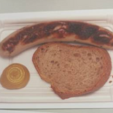 Bratwurst Plate Postcard