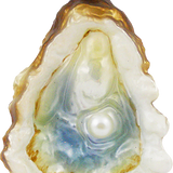 Oyster and Pearl Glass Ornament