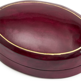 Oval Moulded Leather Box