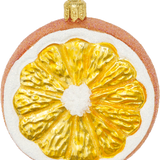 Orange Half Glass Ornament