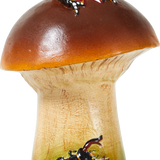 Papier-mâché Brown Mushroom and Butterfly Candy Box