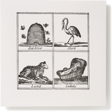 Square Miscellany Greeting Card, Bee Hive