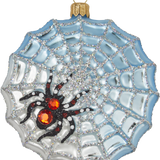 Spider Web Glass Ornament