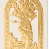The Adoration Engraved Christmas Greeting Card