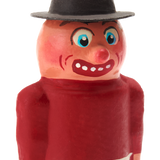 Red Witch Candy Box Papier-mâché Figure