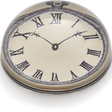 John Derian Black & White Clock Paperweight