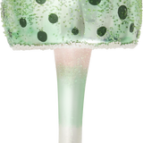 Tall Green Mushroom Glass Ornament