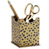 Scanlon Apparati Pen Pot, Gold with Carnations