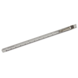 Silver 15cm/6 Inch Scale Ruler With Clip