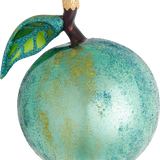 Shiny Blue Apple Glass Ornament