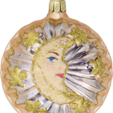Sun and Moon Bauble Glass Ornament