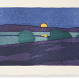 Letterpress Full Moon Greeting Card