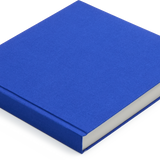 Square Japanese Cloth Bound Sketchbook, Royal Blue