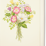 Engraved Bouquet of Flowers Greeting Card