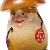 Papier-mâché Brown Mushroom Lady Candy Box
