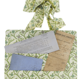 Scanlon Apparati Memo Board, Purple & Blue Flowers