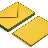 10 Cards & Envelopes - Letter Writing Set Yellow/Green