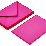 10 Cards & Envelopes - Letter Writing Set Fuchsia/Red