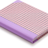 Extra-Thick "Composition Ledger" Notebook, Chiyogami Notebook, Pink Plaid