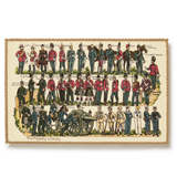 Embossed Nostalgic Postcard, His Majesty's Forces