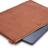 Tan Leather Document and Laptop Case