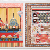 Full-Panel Chiyogami Silk Screen Print, Hina Doll§