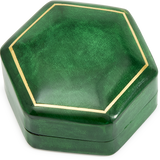 Hexagonal Moulded Leather Box